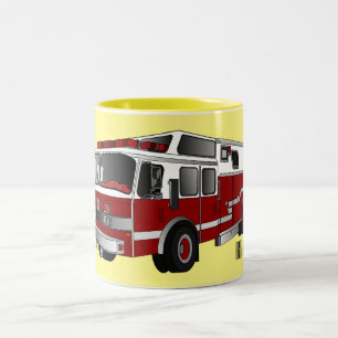 Tasse 2 Couleurs Illustration du moteur à incendie