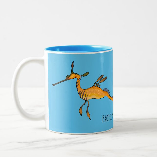 Tasse 2 Couleurs Illustration Weedy seadragon (Gauche)