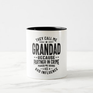 Tasse 2 Couleurs Ils m'appellent Grand-père - Partenaire dans le cr