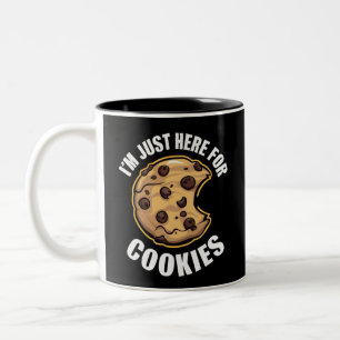 Tasse 2 Couleurs I'm Just Here For The Cookies Funny Christmas