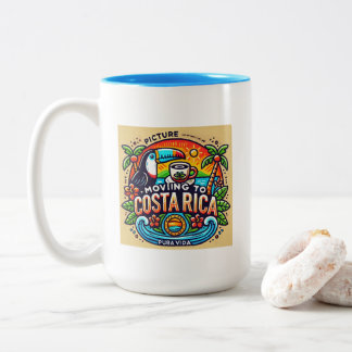 Tasse 2 Couleurs Image de départ pour le Costa Rica