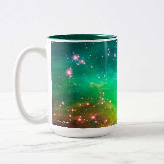 Tasse 2 Couleurs Image de galaxie de groupe d'étoile de nébuleuse (Gauche)