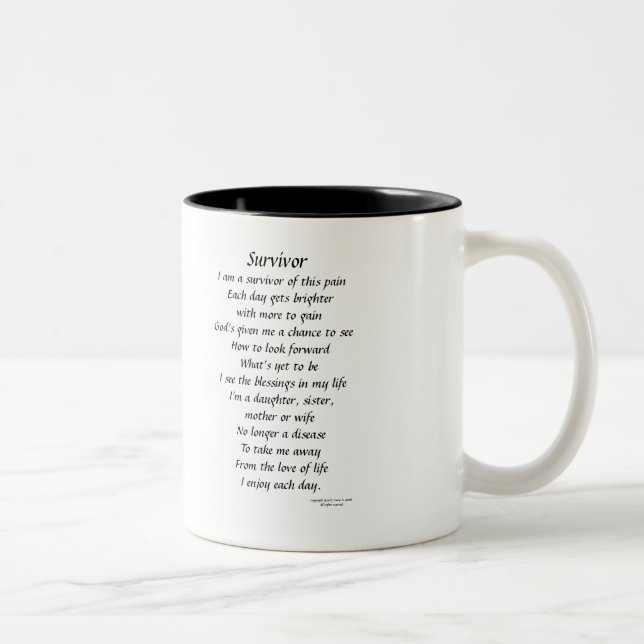 Tasse 2 Couleurs Image de survivant (Droit)