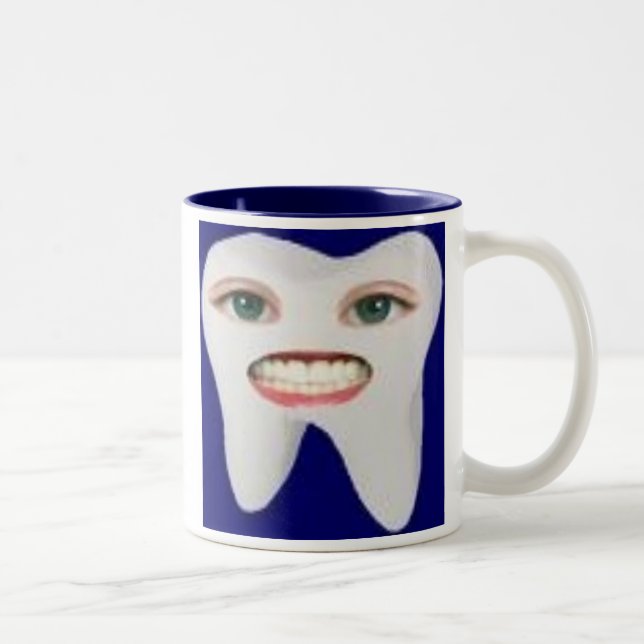 Tasse 2 Couleurs images-2, les dents propres sont les dents (Droit)