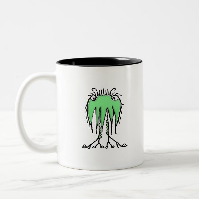 Tasse 2 Couleurs Imaginaire dessin alien mignon (Gauche)