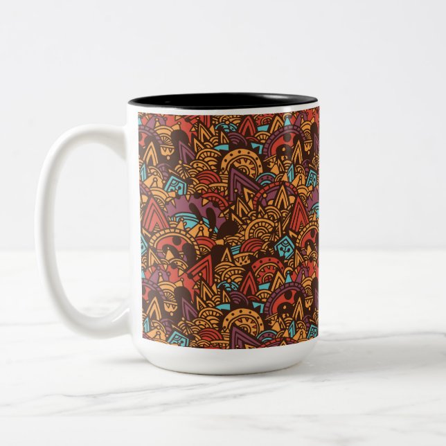Tasse 2 Couleurs Imaginaire maya (Gauche)