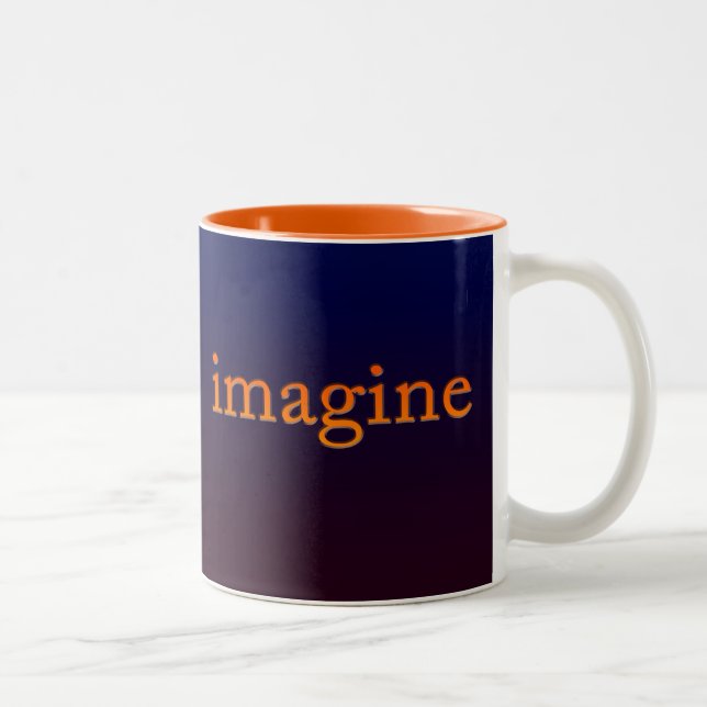 Tasse 2 Couleurs Imaginez le souffle (Droit)