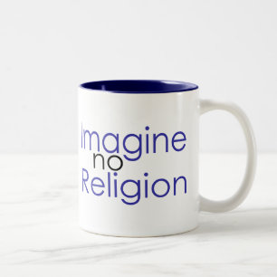 Tasse 2 Couleurs Imaginez pas de religion