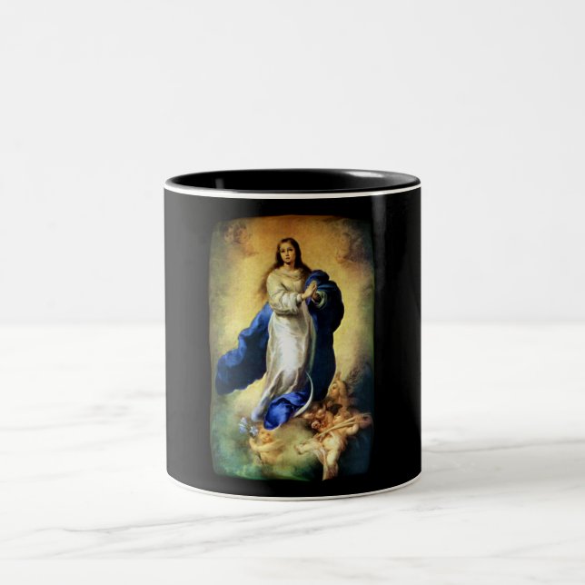 Tasse 2 Couleurs Immaculée Conception de la Vierge Marie - Murillo (Centre)