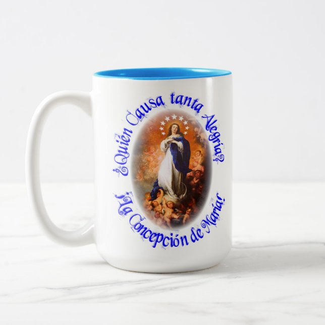 Tasse 2 Couleurs Immaculée Conception Nicaragua Vierge Marie (Gauche)