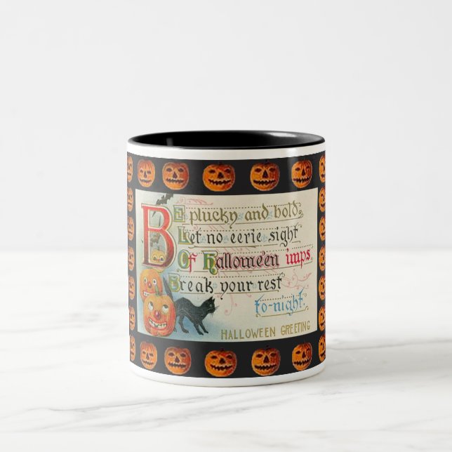 Tasse 2 Couleurs Imp Halloween vintage (Centre)
