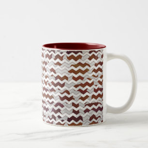 Tasse 2 Couleurs Impression Brown et blanche de vache