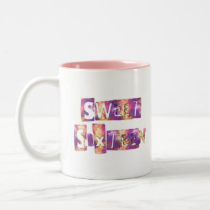 Tasse 2 Couleurs Impression sweet sixteen