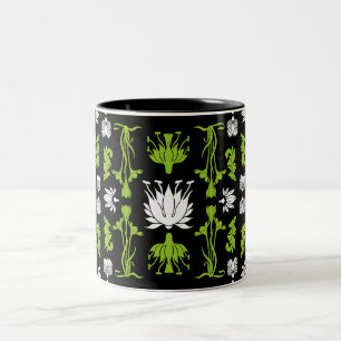 Tasse 2 Couleurs Imprimantes de décoration rétro Art Nouveau