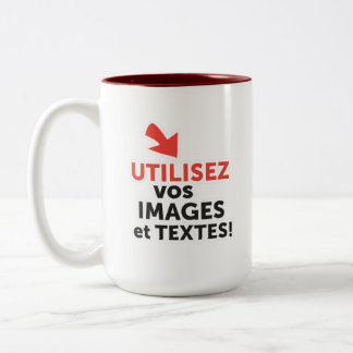 Tasse 2 Couleurs Imprimez vos designs en ligne DIY en Français
