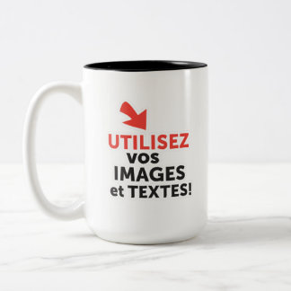 Tasse 2 Couleurs Imprimez vos designs en ligne DIY en Français