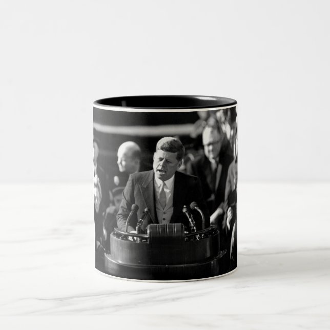 Tasse 2 Couleurs Inauthentification JFK (Centre)