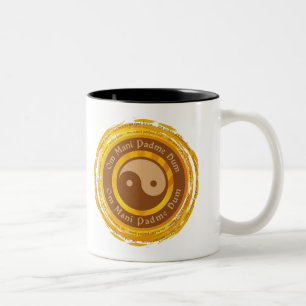 Tasse 2 Couleurs Incantation tibétaine Yin Yang