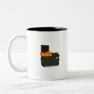 Tasse 2 Couleurs Incendie de Dumpster