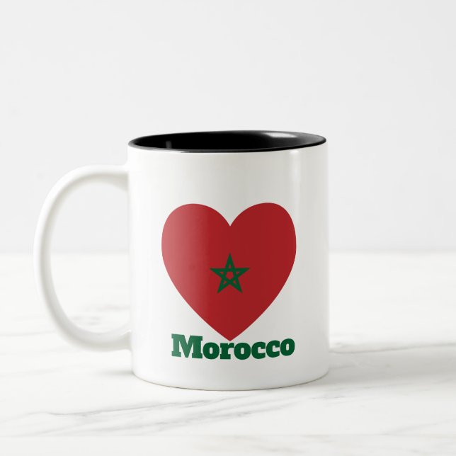 Tasse 2 Couleurs Indicateur cardiaque du Maroc (Gauche)