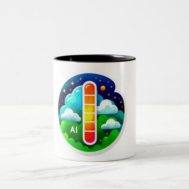Tasse 2 Couleurs Indice de qualité de l'air (Centre)