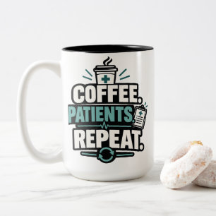 Tasse 2 Couleurs Infirmière Café Patients Répètent Vêtements de San