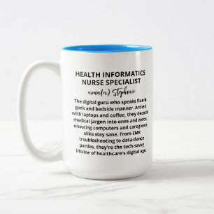 Tasse 2 Couleurs Infirmière clinicienne spécialiste en informatique