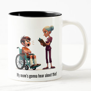 Tasse 2 Couleurs Infirmière contre renvoi de la viande usitée
