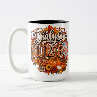 Tasse 2 Couleurs Infirmière de dialyse Action de grâce automne Pump
