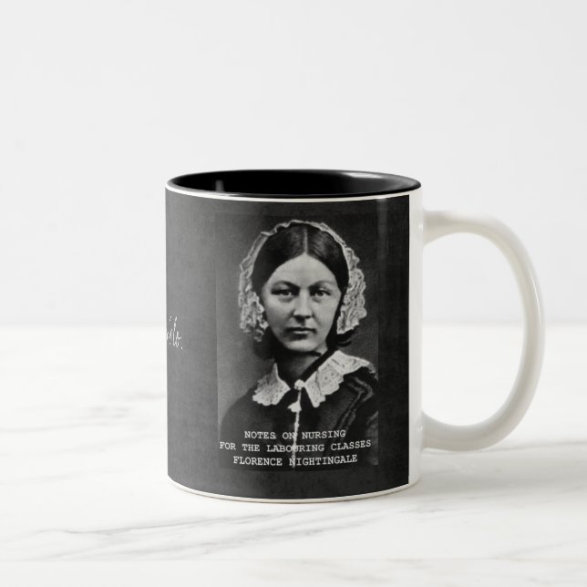 Tasse 2 Couleurs Infirmière de soins de Flo merci (Droit)