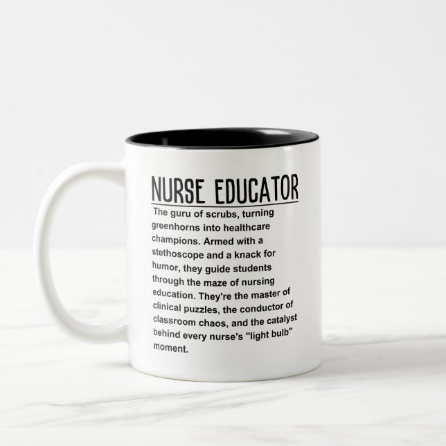 Tasse 2 Couleurs Infirmière éducatrice (Gauche)