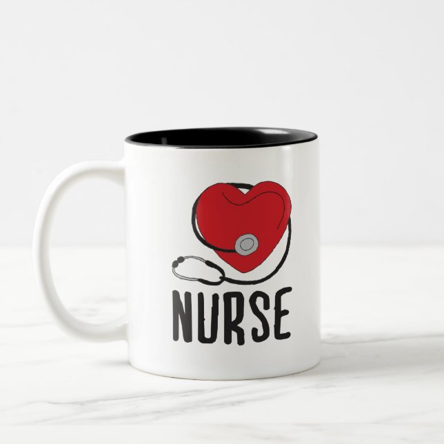 Tasse 2 Couleurs Infirmière en conception Infirmière Amis Infirmièr (Gauche)