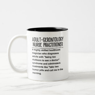 Tasse 2 Couleurs Infirmière en gérontologie pour adultes