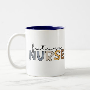 Tasse 2 Couleurs Infirmière future   Cadeau étudiant de l'école de 