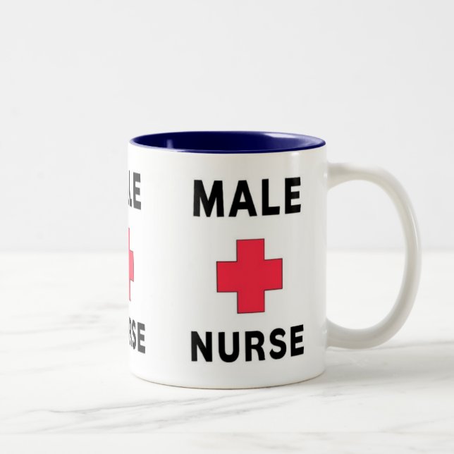 Tasse 2 Couleurs Infirmière masculine (Droit)