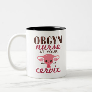 Tasse 2 Couleurs Infirmière OBGYN À Votre Bureau