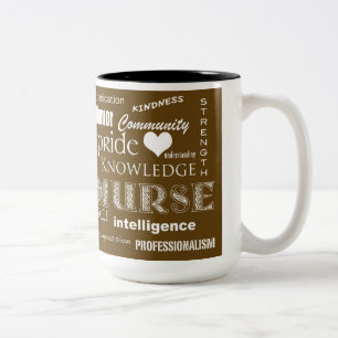 Tasse 2 Couleurs Infirmière Pride-Attributs/Brown