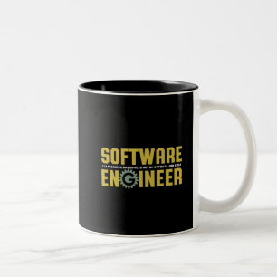Tasse 2 Couleurs Ingénieur amusant Ingénieur logiciel et programmeu