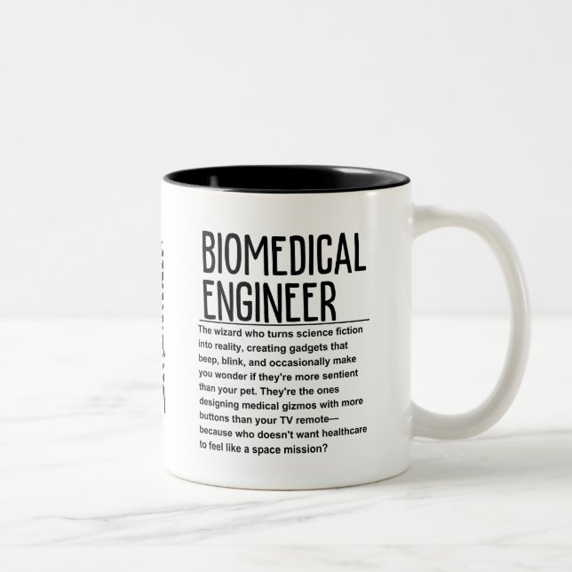 Tasse 2 Couleurs Ingénieur biomédical (Droit)