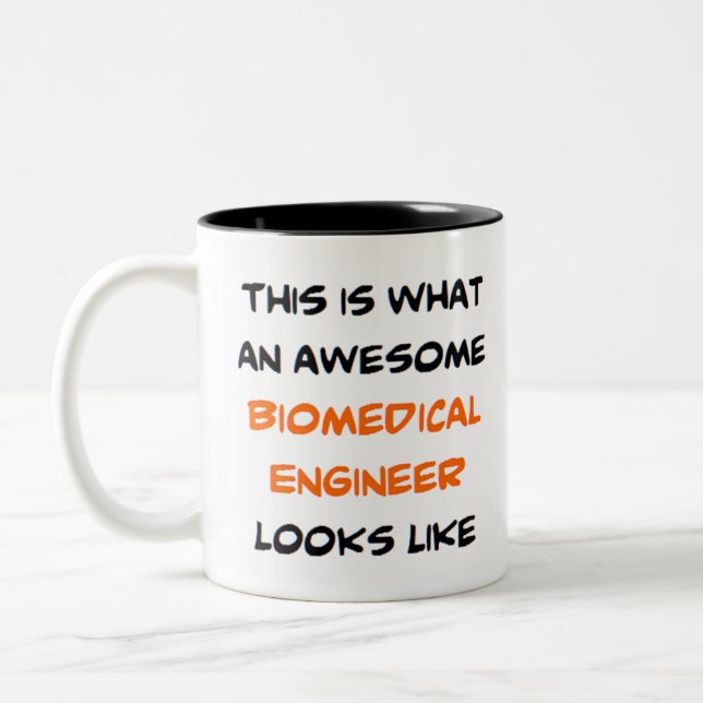 Tasse 2 Couleurs ingénieur biomédical, génial (Gauche)