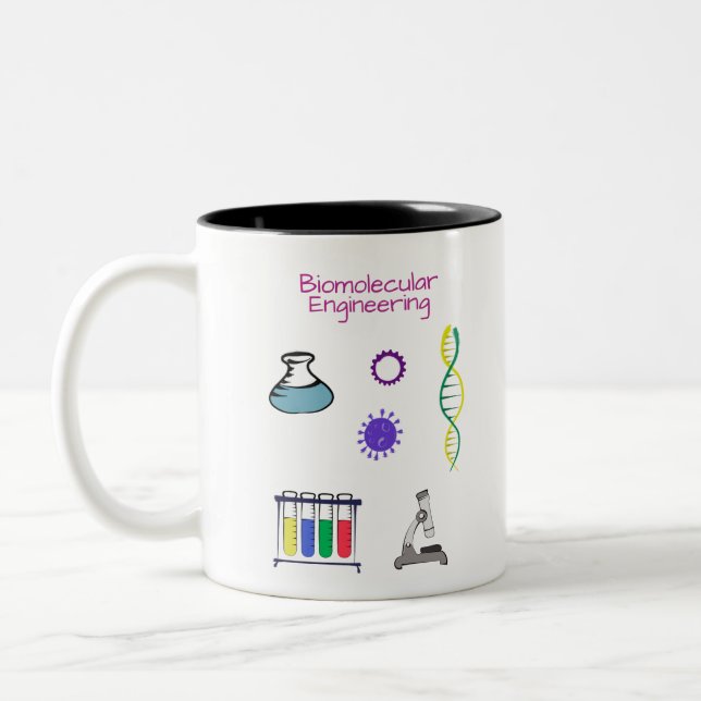 Tasse 2 Couleurs Ingénieur biomoléculaire Ingénieur chimique (Gauche)