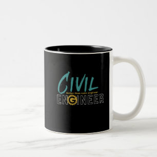 Tasse 2 Couleurs Ingénieur Geek amusant Étudiant en génie civil