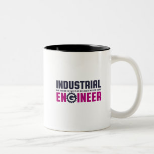 Tasse 2 Couleurs Ingénieur Geek amusant Ingénieur industriel Major