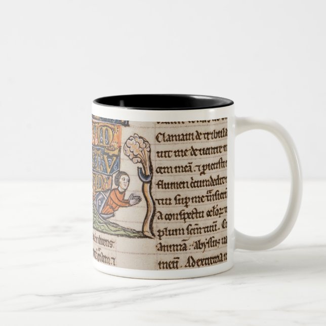Tasse 2 Couleurs Initiale "E" de Historiated dépeignant Jonas (Droit)