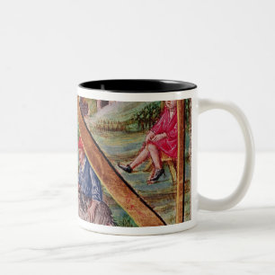 Tasse 2 Couleurs Initiale "N" de Historiated dépeignant des mouton