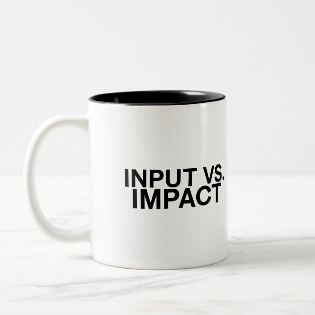 Tasse 2 Couleurs Input vs. Impact Large Minimalist (Gauche)