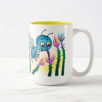 Tasse 2 Couleurs Insect and flowers