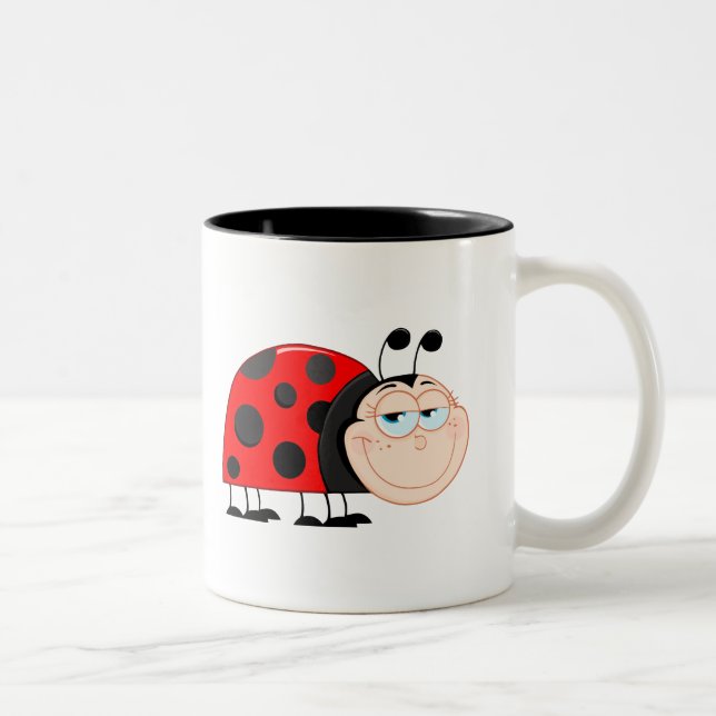 Tasse 2 Couleurs Insecte drôle d'insecte de coccinelle mignon (Droit)