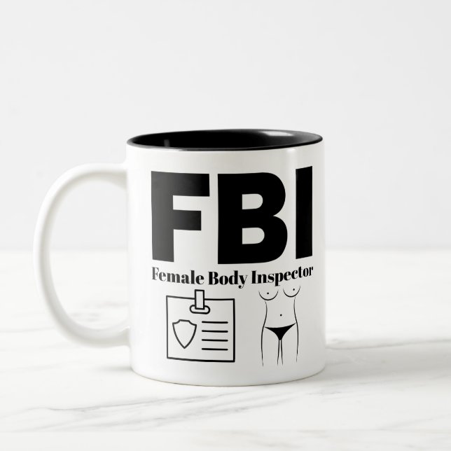Tasse 2 Couleurs Inspecteur du corps féminin du FBI (Gauche)