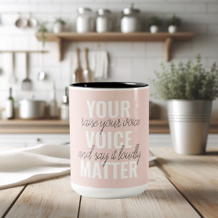 Tasse 2 Couleurs Inspirer votre vocabulaire Motivation Citation